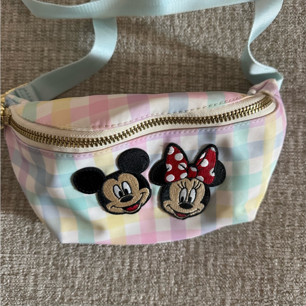 Stoney Clover Lane Pastel Checkered Crossbody Bag